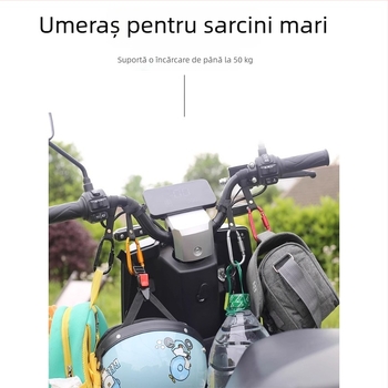 Cârlig frontal fără găuri — cârlig universal pentru motocicletă, cu un singur cârlig pentru cască și încărcătură