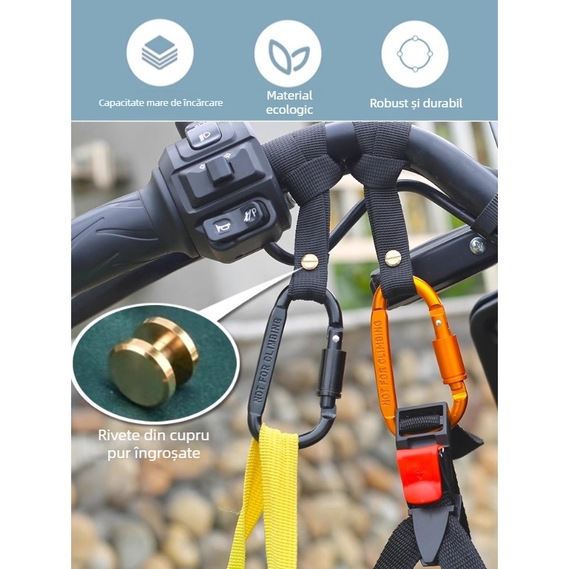 Cârlig frontal fără găuri — cârlig universal pentru motocicletă, cu un singur cârlig pentru cască și încărcătură