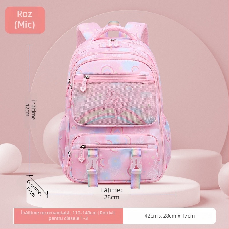 Sesame Baby rucsac școlar din nylon pentru fete, model cu flori, clasele 5–6, căptușeală poliester