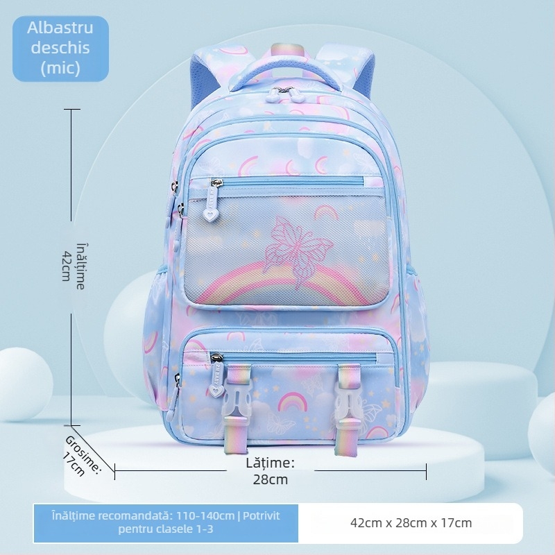 Sesame Baby rucsac școlar din nylon pentru fete, model cu flori, clasele 5–6, căptușeală poliester
