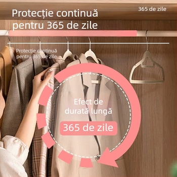 Desicant pentru garderobă cu aromă de trandafir și camfor, 200 buc, perle absorbante de umezeală