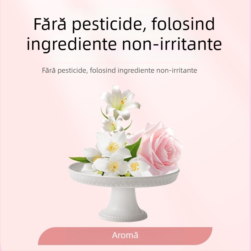 Desicant pentru garderobă cu aromă de trandafir și camfor, 200 buc, perle absorbante de umezeală