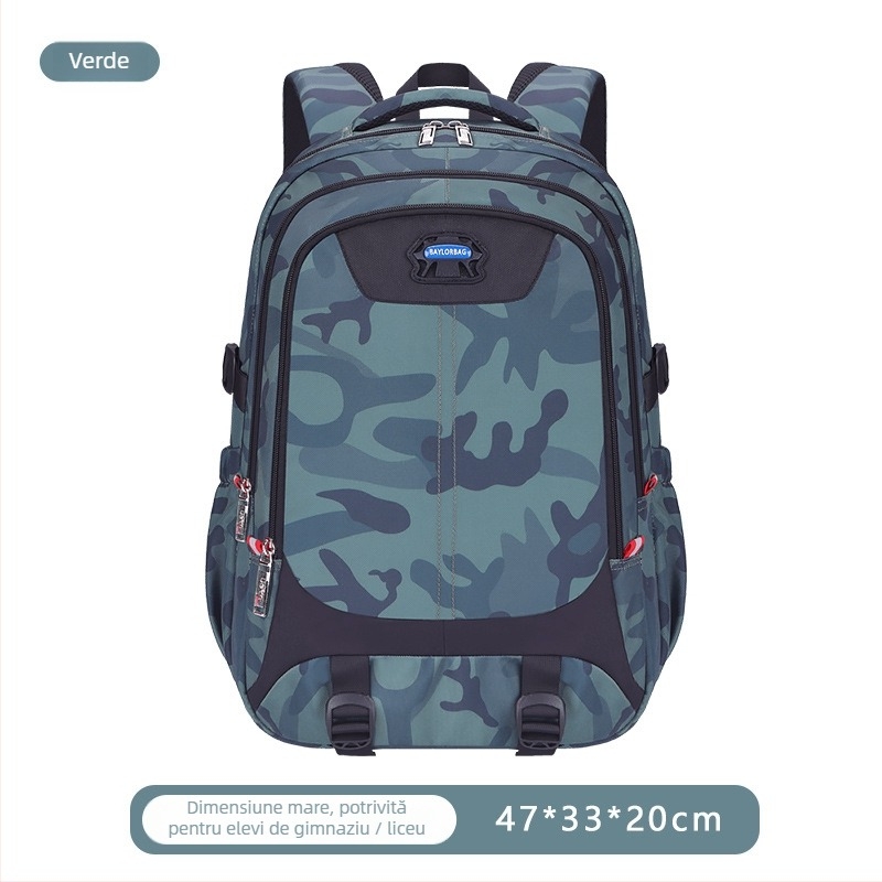 Rucsac camuflaj 20–35L, PU material, bretele curbate, stil de călătorie relaxat