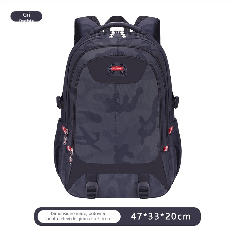 Rucsac camuflaj 20–35L, PU material, bretele curbate, stil de călătorie relaxat