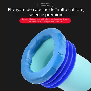 Etanșare flanșă pentru toaletă – anti-odor, anti-scurgeri, garnitură îngroșată, înălțime extinsă, accesoriu universal pentru partea de jos a toaletei
