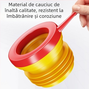 Etanșare silicon pentru flanșa de toaletă – stil modern minimalist, montaj cu adeziv