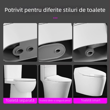 Etanșare silicon pentru flanșa de toaletă – stil modern minimalist, montaj cu adeziv