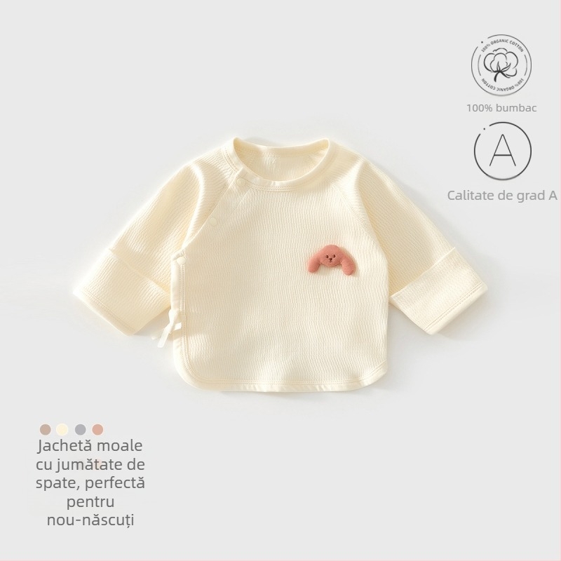 Set pentru nou-născuți, unisex, din bumbac 100%, cu pălărie, mănuși și șosete – țesătură moale