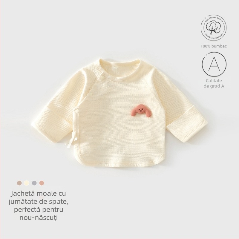 Set pentru nou-născuți, unisex, din bumbac 100%, cu pălărie, mănuși și șosete – țesătură moale