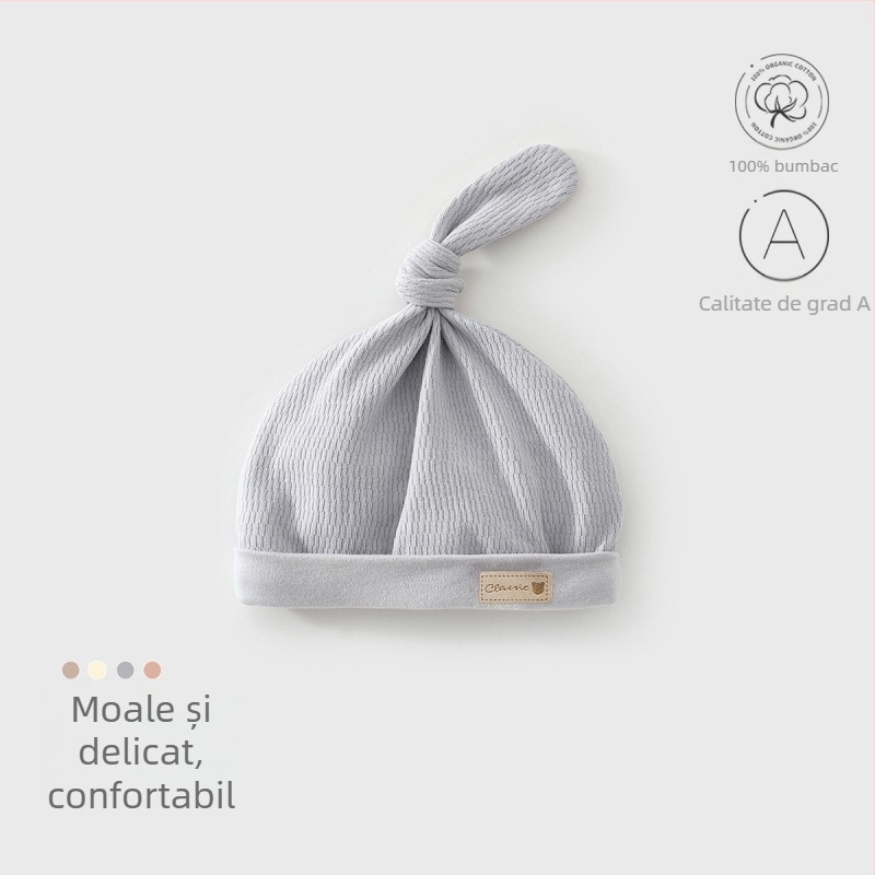 Set pentru nou-născuți, unisex, din bumbac 100%, cu pălărie, mănuși și șosete – țesătură moale