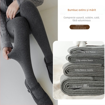 Colanți din bumbac cu picioare – pentru primăvară și toamnă, groși, 95–100% bumbac, încălzesc, stil versatil