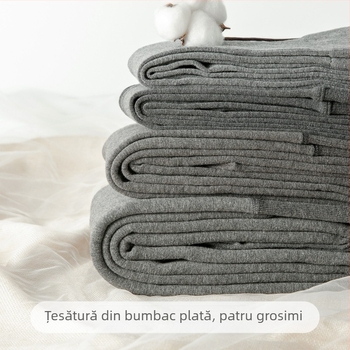 Colanți din bumbac cu picioare – pentru primăvară și toamnă, groși, 95–100% bumbac, încălzesc, stil versatil