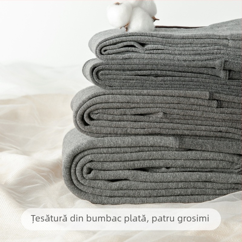 Colanți din bumbac cu picioare – pentru primăvară și toamnă, groși, 95–100% bumbac, încălzesc, stil versatil