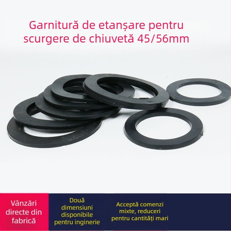 Inel etanș de cauciuc pentru chiuveta de bucătărie – QS-8809, material PP+PVC, lungime 1 m, greutate 200 g