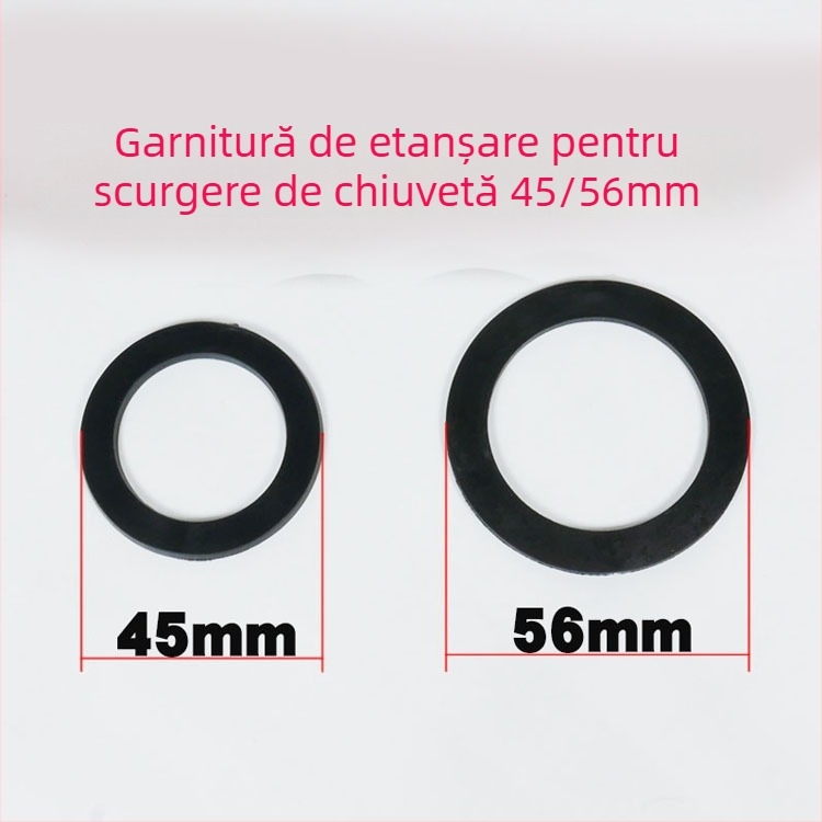 Inel etanș de cauciuc pentru chiuveta de bucătărie – QS-8809, material PP+PVC, lungime 1 m, greutate 200 g