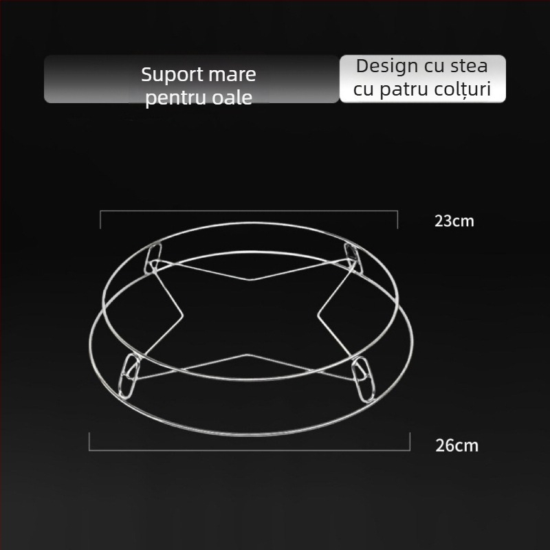 Suport pentru oale din oțel inoxidabil – pliabil, mobil, multifuncțional, fără montaj (Material: oțel inoxidabil; Funcții: pliabil, mobil, multifuncțional; Origine: Yiwu; Lansare: 2025)