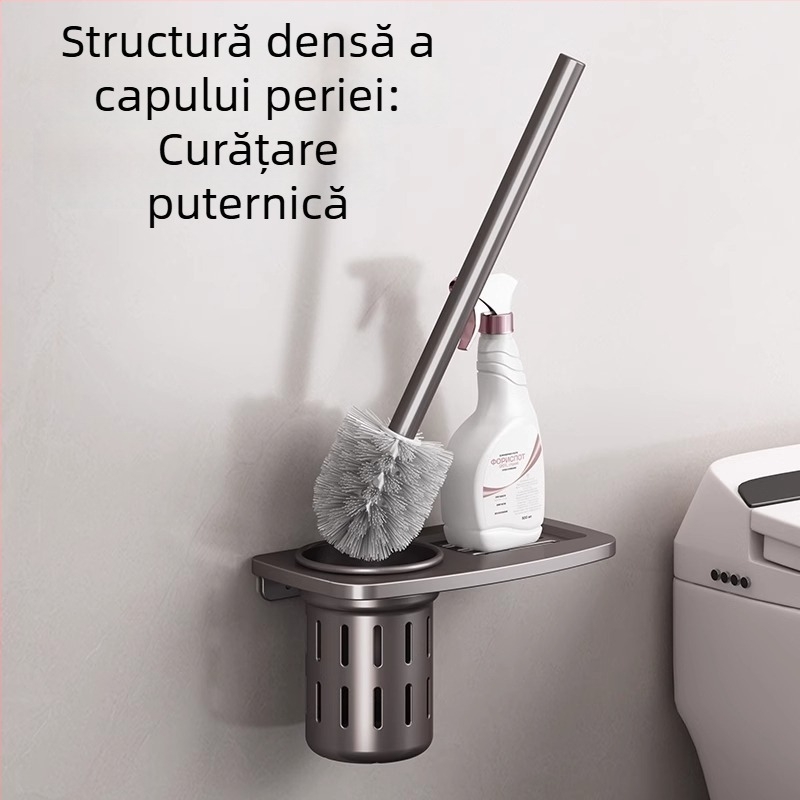 Dulap pentru periuța de toaletă, montat pe perete, oțel inoxidabil, 1 buc, fără găuri, fără colțuri moarte