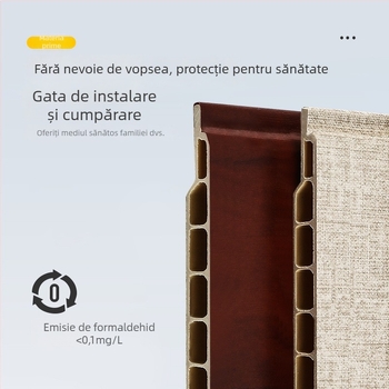 Panou din piatră-plastic - Panou PVC integrat cu calciu, izolare fonică puternică, conductivitate termică 0,23 W/mK