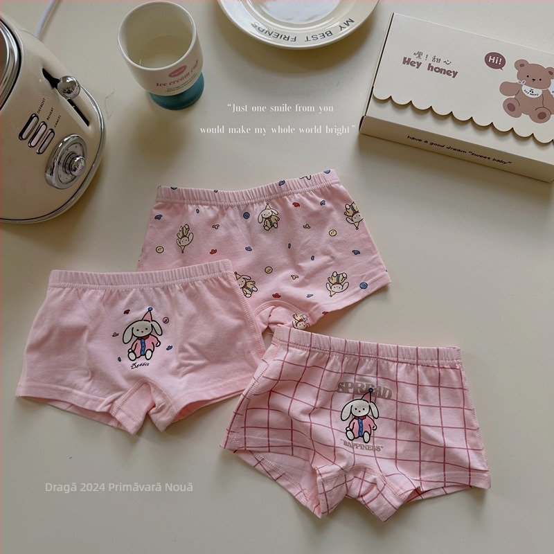 Set de chiloti pentru copii, trei piese, 95% bumbac, unisex, pentru copii 3–8 ani (100–140 cm), siguranță Clasa A, Primăvara 2024