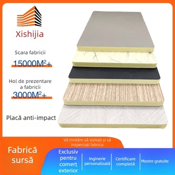 Panou decorativ PVC cu textură lemn, model Xh10090101, marcă Xishijia, stil: plat / minimalist modern, material PVC