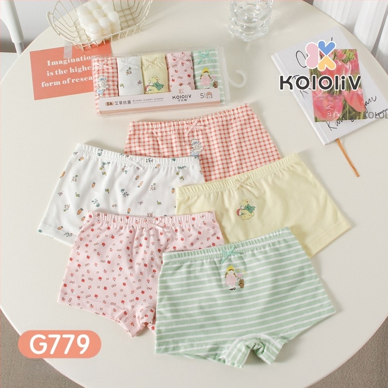 Chiloți pentru fete, antibacteriali din bumbac 100%, clasă A, imprimeu, pentru copii peste 8 ani.