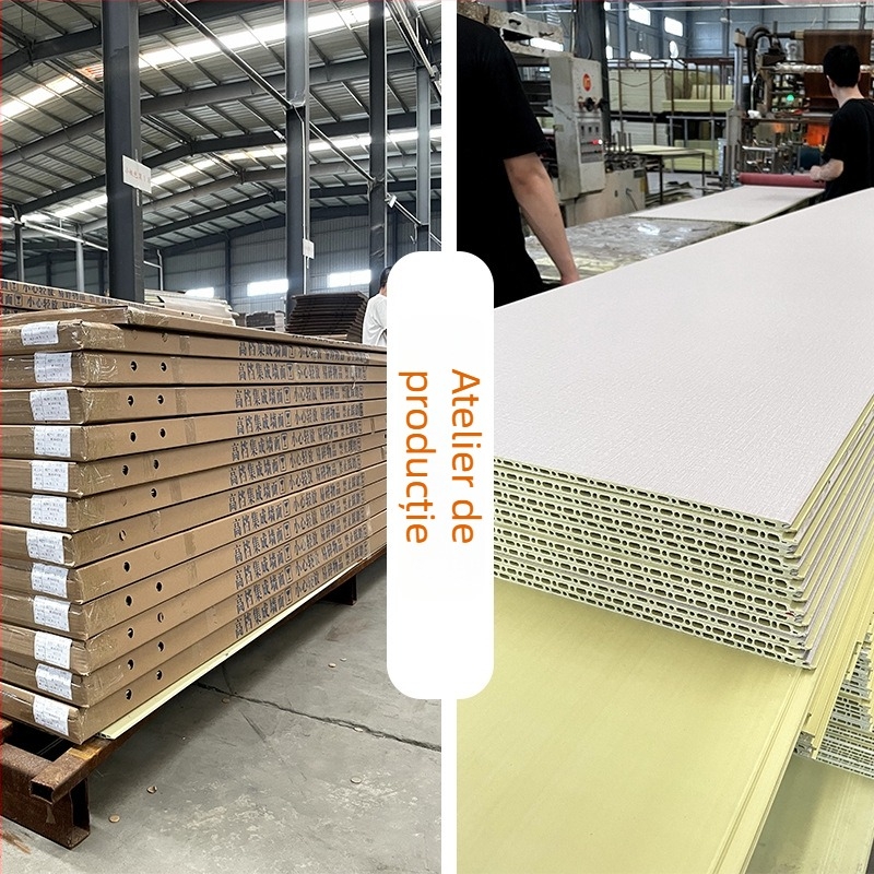 Panouri pereți din fibre de bambus integrate – PVC, grosime 8–9 mm, stil: plat / american / nou stil chinezesc / minimalist modern / lux ușor