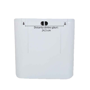 Rezervor de apă PP pentru toaletă de tip squat – set, acționare prin apăsare manuală, 5–8 L, plastic