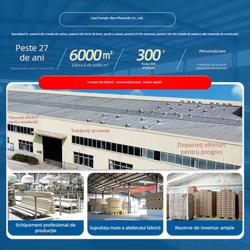 Panouri din piatră-plastic pentru pereți și tavane, montaj rapid, panouri decorative (Material: piatră-plastic; Stil: plat; Nou stil Chinez; Modern Minimalism; Lux ușor)