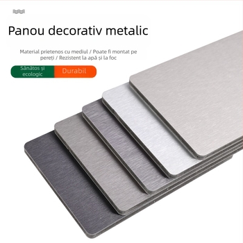 Panou de perete integrat din fibre de bambus | Finisaj plat, stil modern | Izolare fonică 12, Conductivitate termică 1