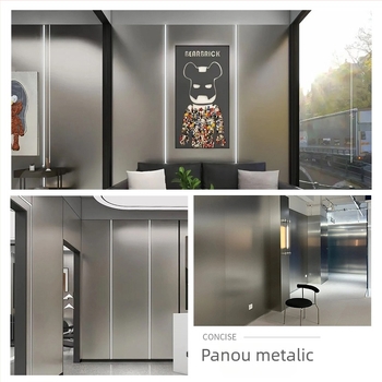 Panou de perete integrat din fibre de bambus | Finisaj plat, stil modern | Izolare fonică 12, Conductivitate termică 1