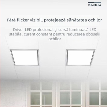 Corp de iluminat LED pentru tavan – panou încastrat, carcasa din aliaj de aluminiu, 220V, 800–4000 lm, durată de viață 10.000 ore, fără reglaj al intensității, potrivit pentru bucătărie, baie și birou