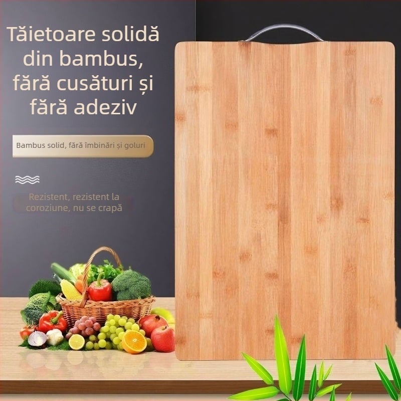 Scândură de tăiere din lemn masiv, antibacteriană, pentru uz casnic