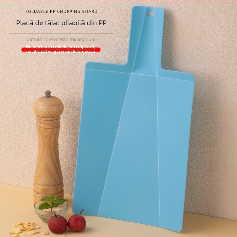 tocător pliabil din plastic cu formă de lopată, ustensile de bucătărie (PP; sterilizare; anti-derapare; antibacterian; bacteriostatic)