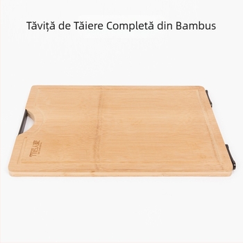 Placă de tăiat din bambus pentru bucătărie, antibacteriană, stil tradițional chinezesc, cu design vertical