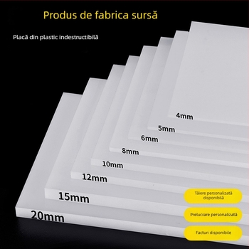 Foaie PP din plastic - rezistentă la acizi și baze, ignifugă, de grad alimentar (pentru sudură în rezervoare de apă)