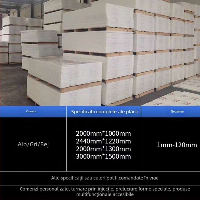 Plăci PP și PE, rezistente la uzură, de calitate alimentară, potrivite pentru acvacultură, rezistență la chimicale, protecția mediului și procesarea alimentelor