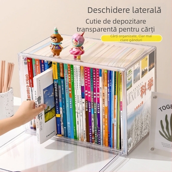 Cutie de depozitare pentru birou HY-868 din PET plastic, 24L, protecție împotriva prafului