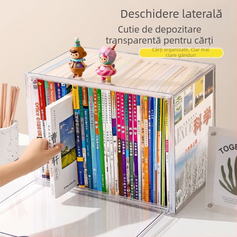 Cutie de depozitare pentru birou HY-868 din PET plastic, 24L, protecție împotriva prafului