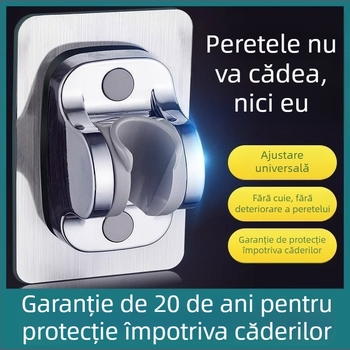 Suport pentru duș fără găuri, montaj pe perete cu ventuze, ABS material, stil modern minimalist, raft de baie cu un singur nivel