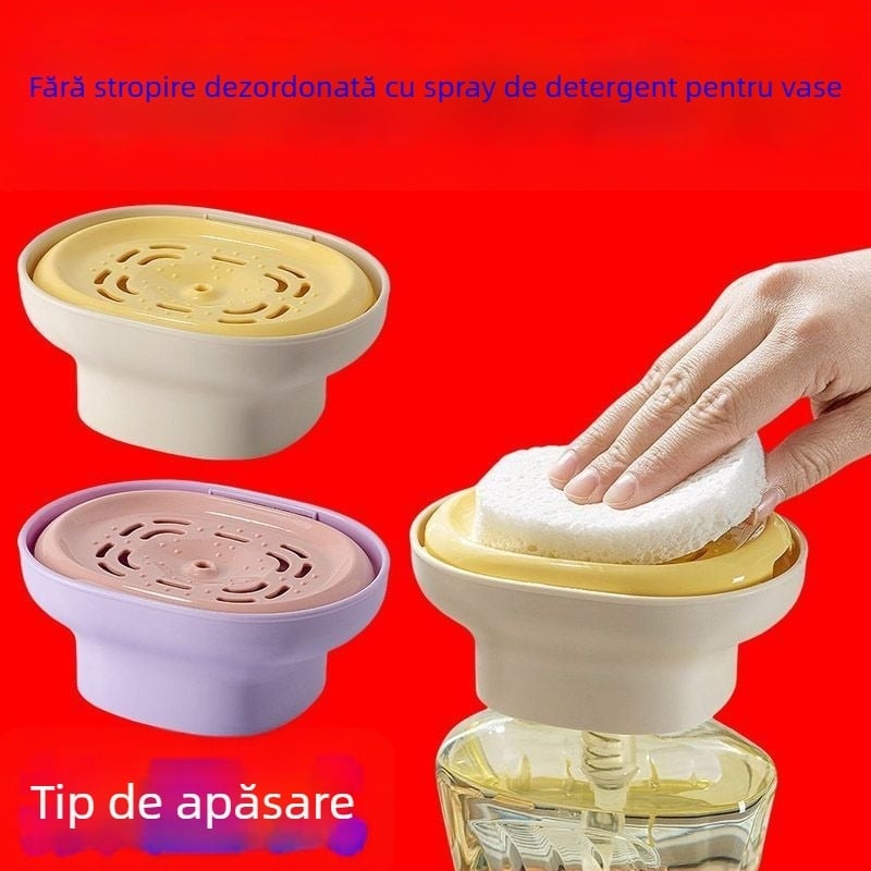 Dispenser de lichid pentru vase Zhongheng, apăsare manuală, greutate 71 g, finisaj neted, coduri de produs B5441/B5442