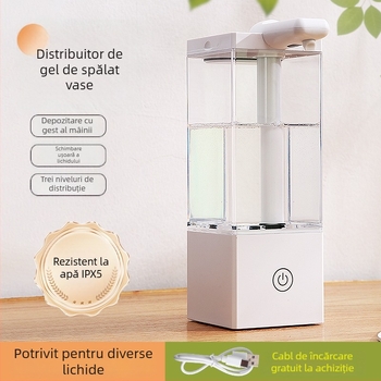 Dozator automat de săpun lichid pentru vase – senzor, montaj pe perete, din plastic, turnare prin injecție, marcă Lycra xi sound