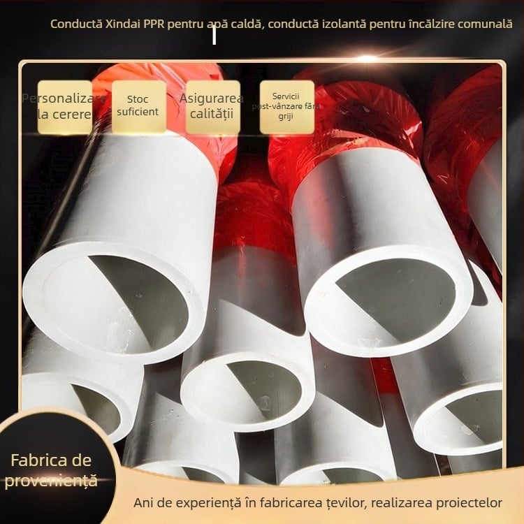 Tub izolație PERT pentru încălzire urbană, marca Xinda, modelul 300, aplicație: șantier