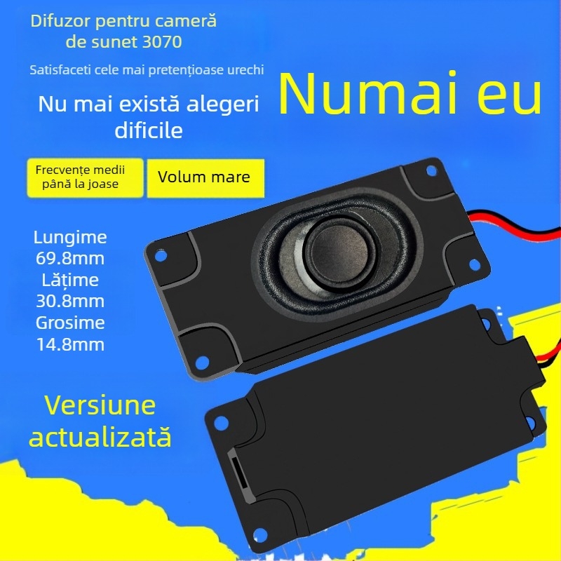 Carcasă difuzor dreptunghiular 3070, 4 Ω, 3 W, cu spectru complet, coaxial, 50-30000 Hz