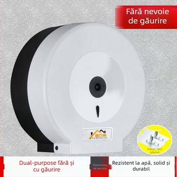 Cutie pentru hârtie igienică montată pe perete, impermeabilă, din plastic, pentru role