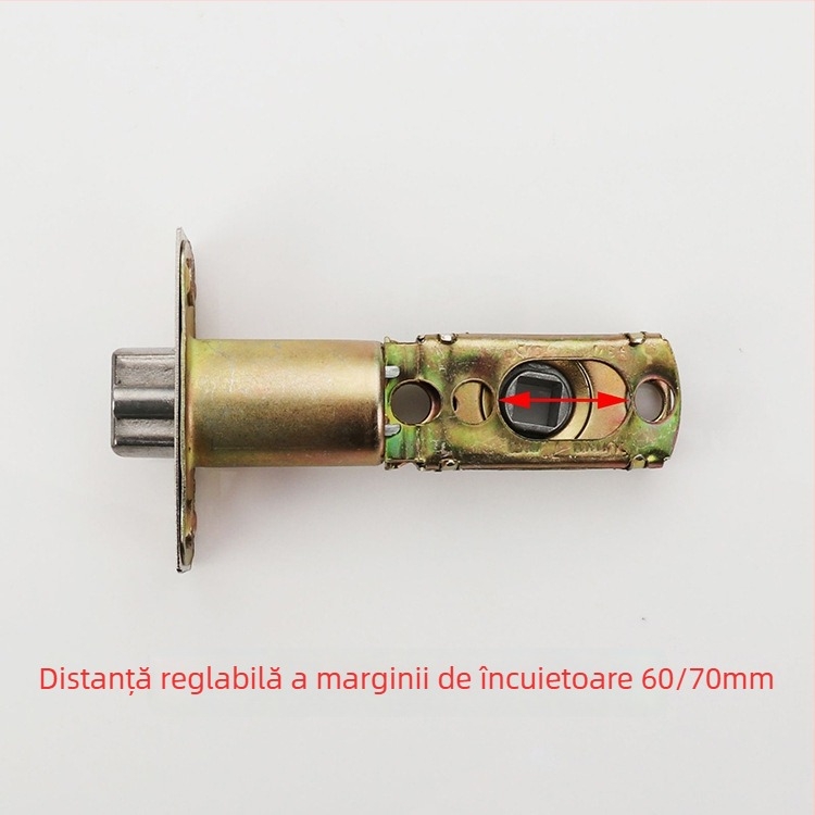 Încuietoare de ușă Ball Lock, mecanism cu trei poli, model 110, aliaj de zinc, pentru uși de baie și bucătărie, stil modern minimalist