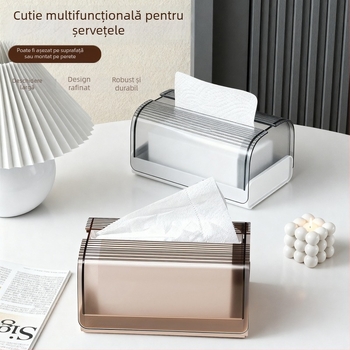 Cutie de șervețele AK896 cu arc, PP+PET; multifuncțională, potrivită pentru mașină, living și baie