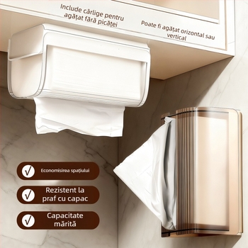 Cutie de șervețele AK896 cu arc, PP+PET; multifuncțională, potrivită pentru mașină, living și baie