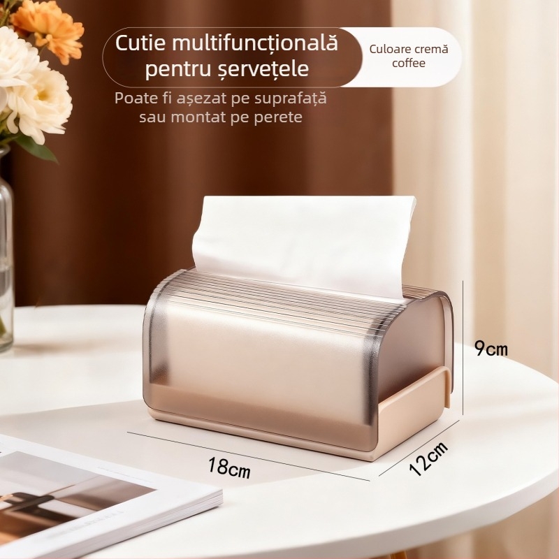 Cutie de șervețele AK896 cu arc, PP+PET; multifuncțională, potrivită pentru mașină, living și baie