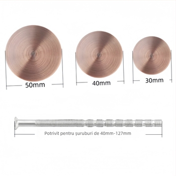 Capac de gaură pentru ușă din oțel inoxidabil – potrivit pentru uși anti-efracție și uși din lemn, greutate 0,4, model: dop pentru ușă, stil modern minimalist