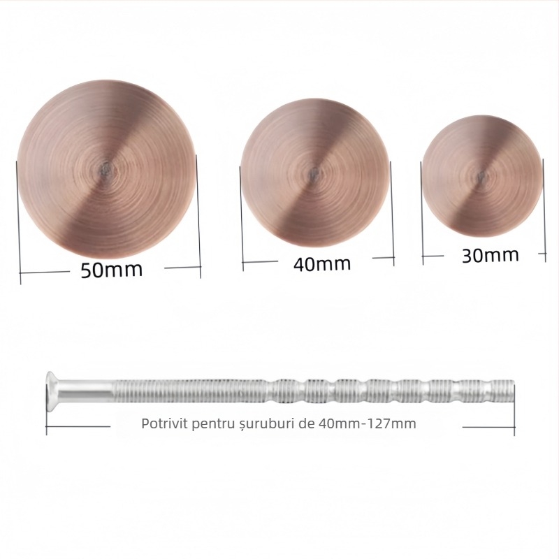 Capac de gaură pentru ușă din oțel inoxidabil – potrivit pentru uși anti-efracție și uși din lemn, greutate 0,4, model: dop pentru ușă, stil modern minimalist